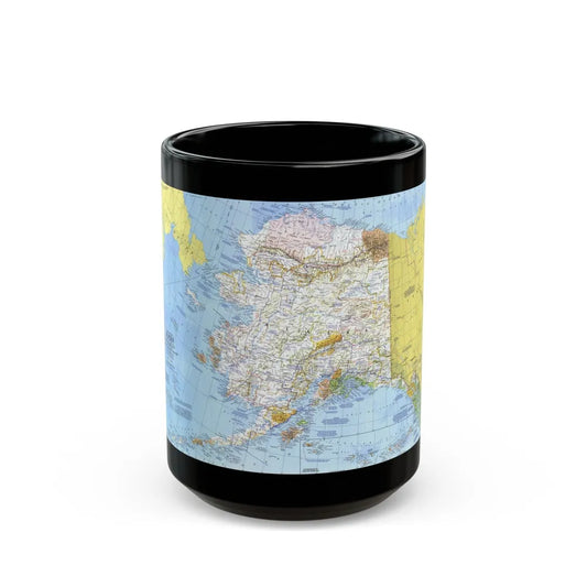 USA - Alaska (1975) (Map) Black Coffee Mug-15oz-Go Mug Yourself