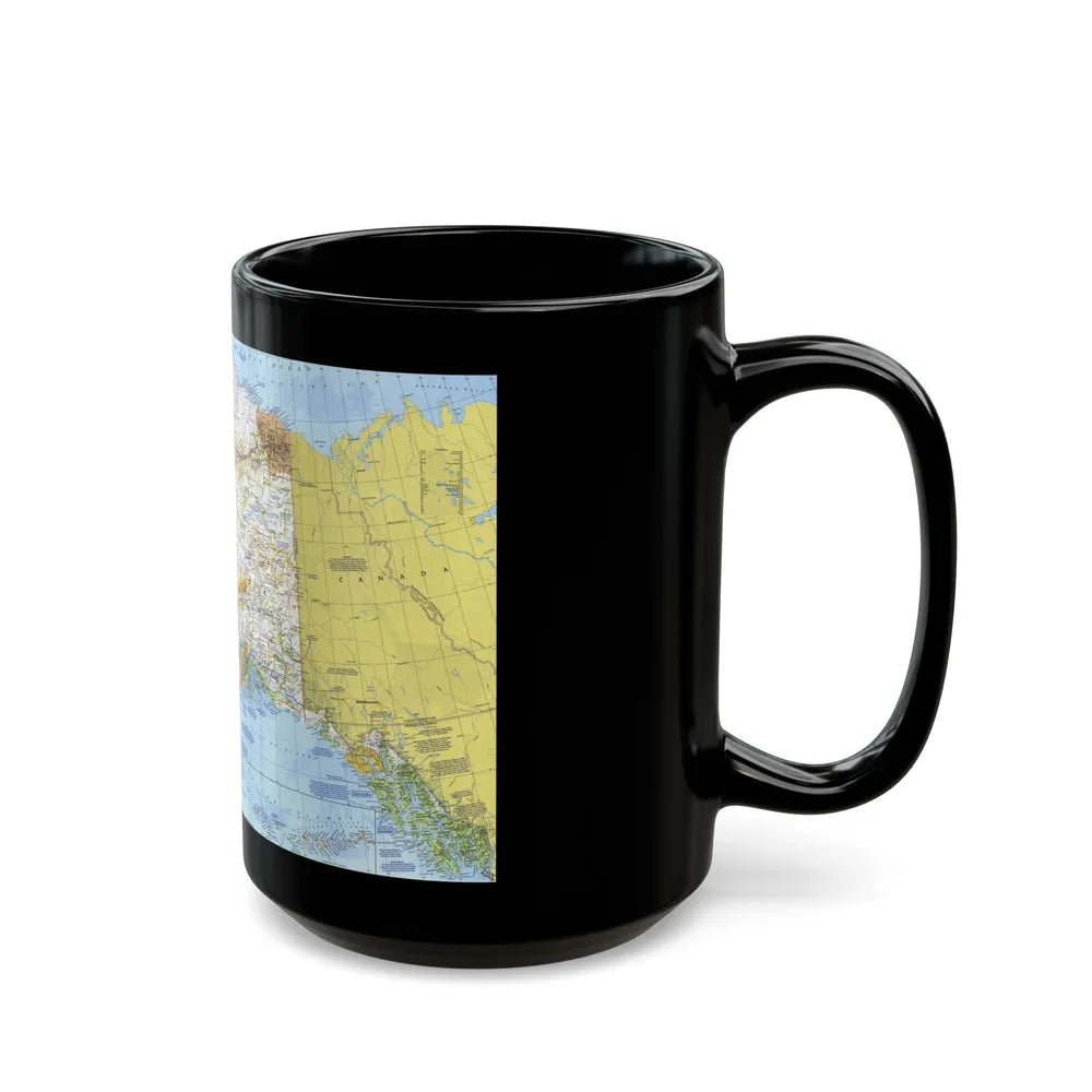 USA - Alaska (1975) (Map) Black Coffee Mug-Go Mug Yourself