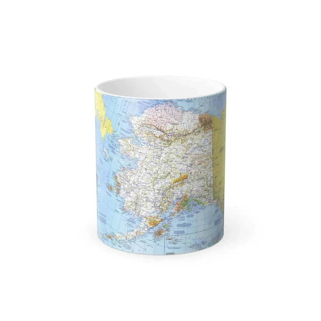 USA - Alaska (1975) (Map) Color Changing Mug 11oz Default Title 11oz - Go Mug Yourself
