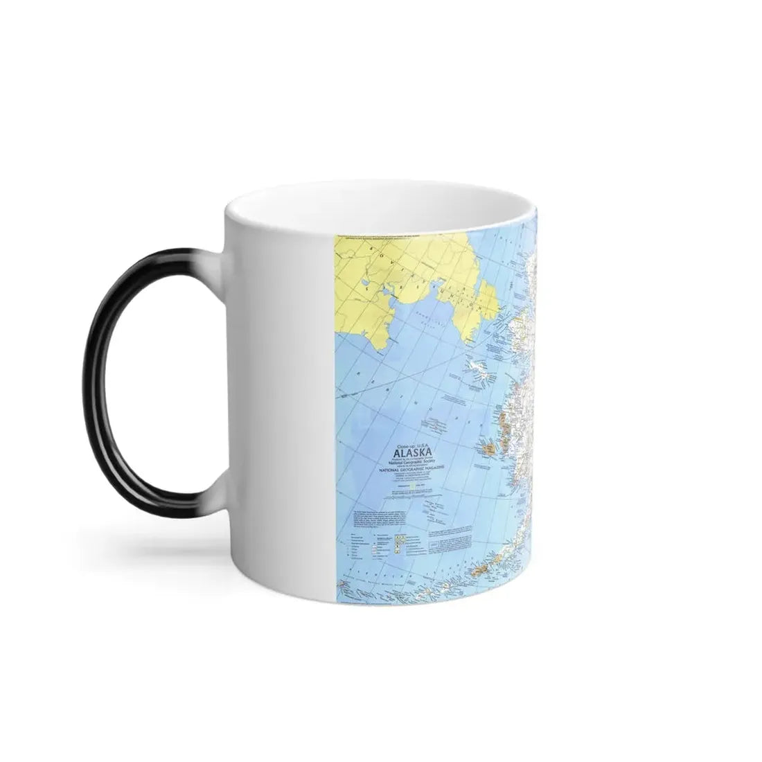 USA - Alaska (1975) (Map) Color Changing Mug 11oz - Go Mug Yourself