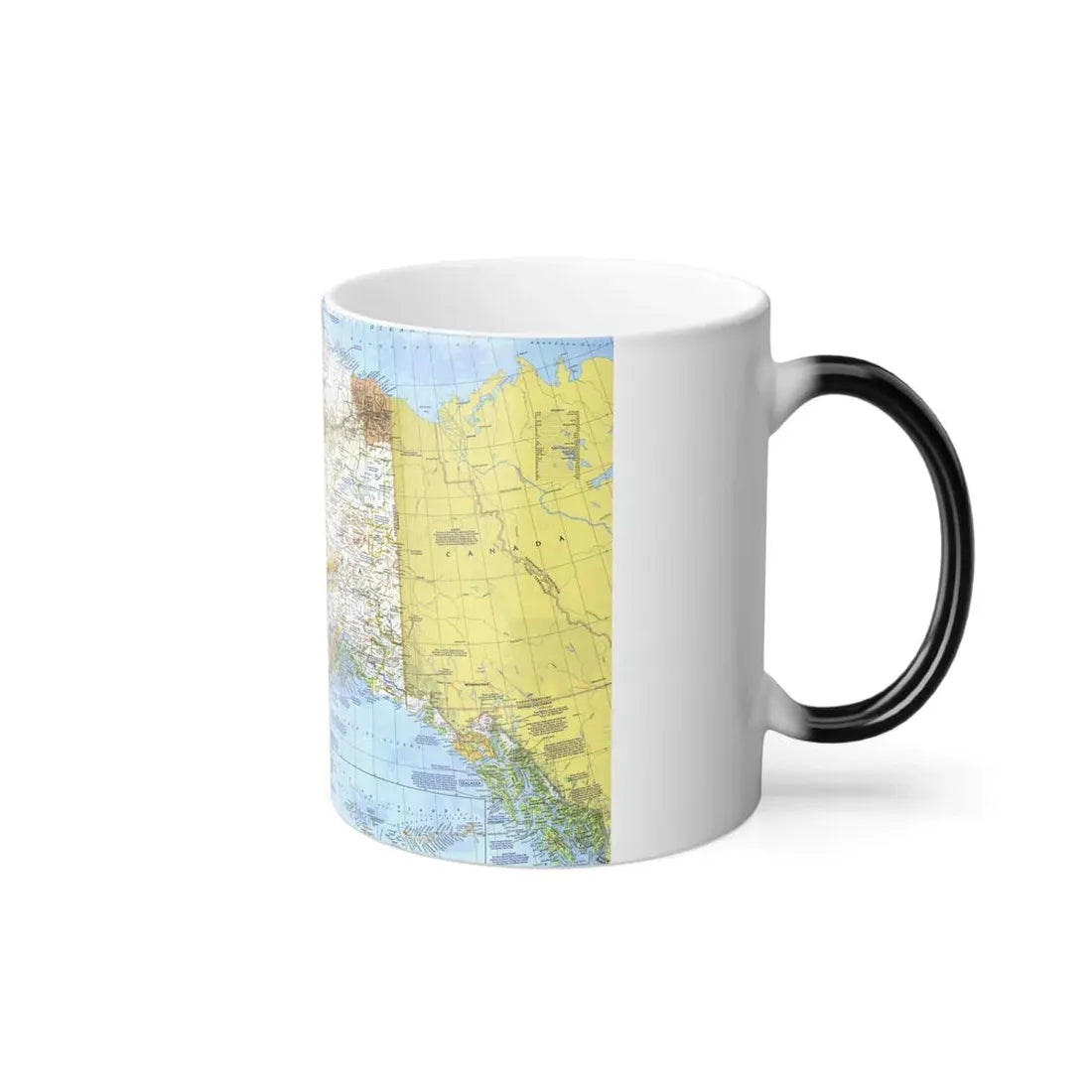 USA - Alaska (1975) (Map) Color Changing Mug 11oz - Go Mug Yourself