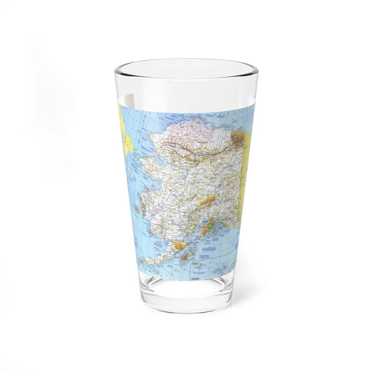 USA - Alaska (1975) (Map) Pint Glass 16oz-16oz-Go Mug Yourself