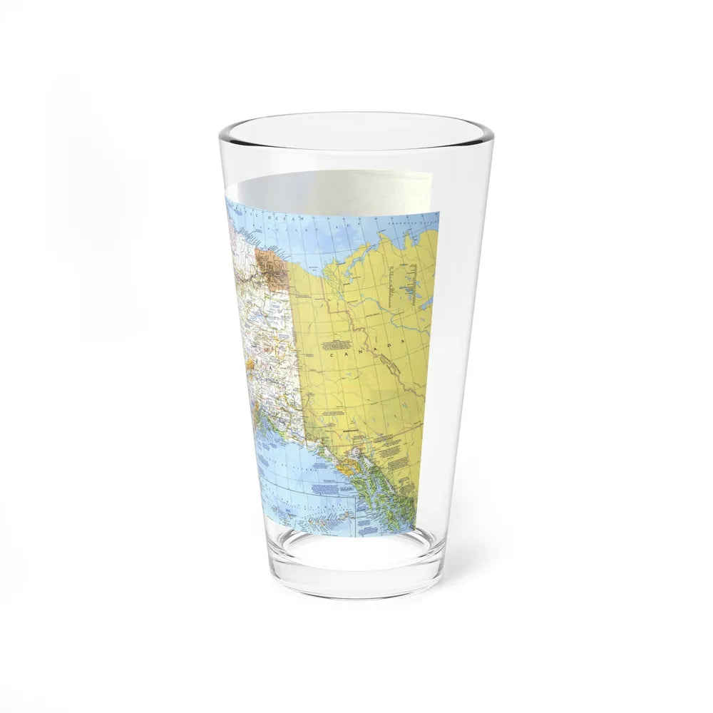 USA - Alaska (1975) (Map) Pint Glass 16oz-Go Mug Yourself