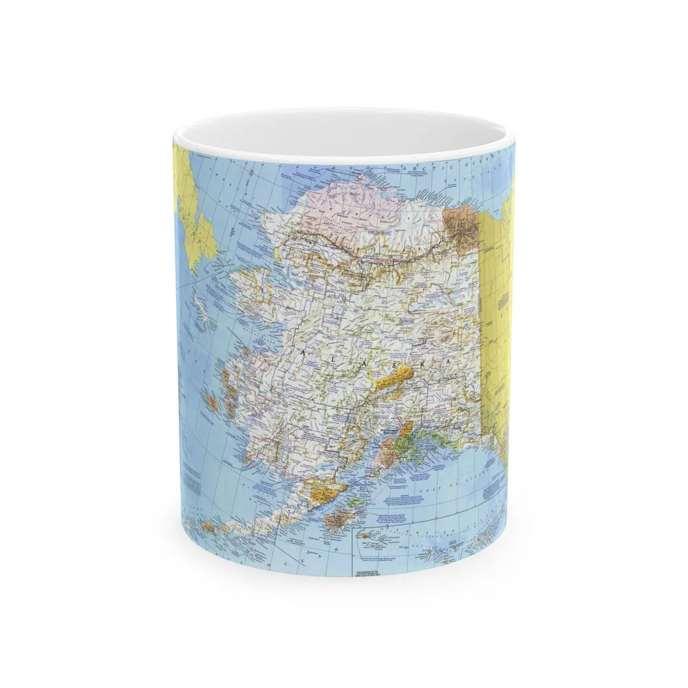 USA - Alaska (1975) (Map) White Coffee Mug-11oz-Go Mug Yourself