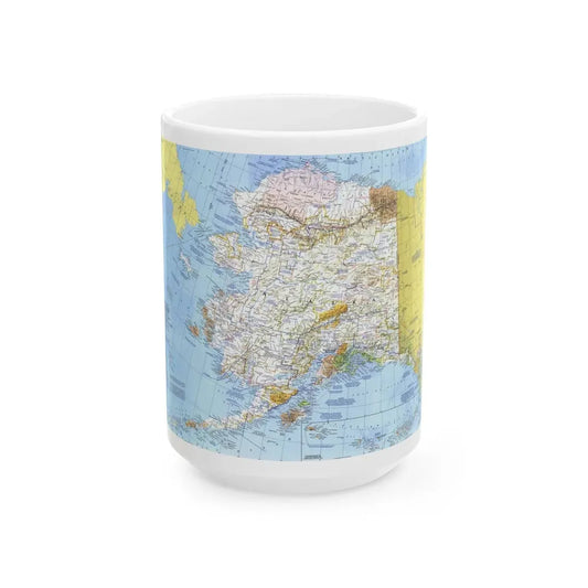 USA - Alaska (1975) (Map) White Coffee Mug 15oz - Go Mug Yourself