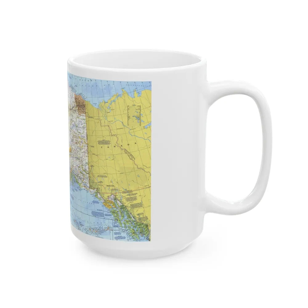 USA - Alaska (1975) (Map) White Coffee Mug-Go Mug Yourself