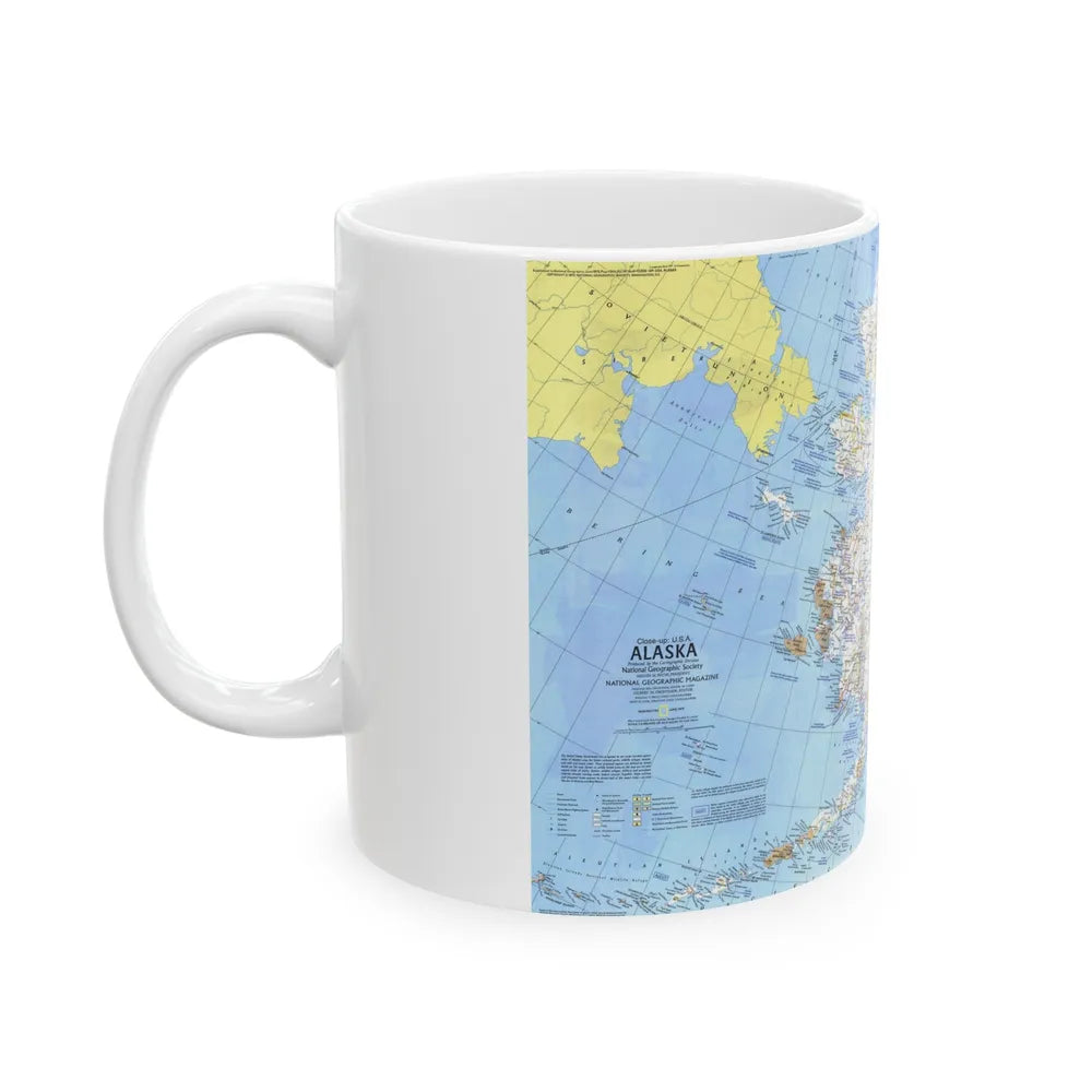 USA - Alaska (1975) (Map) White Coffee Mug-Go Mug Yourself