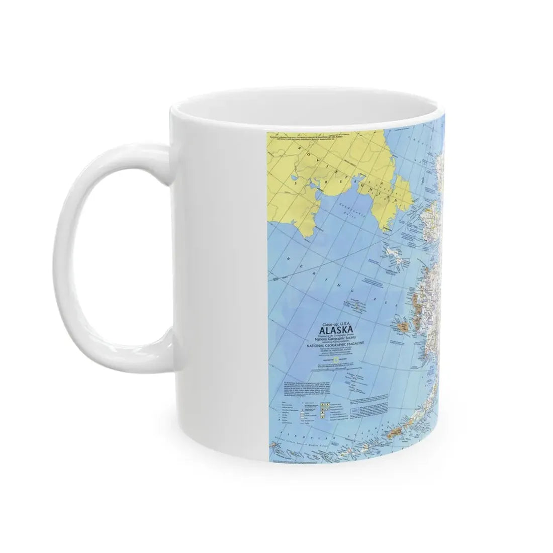 USA - Alaska (1975) (Map) White Coffee Mug - Go Mug Yourself