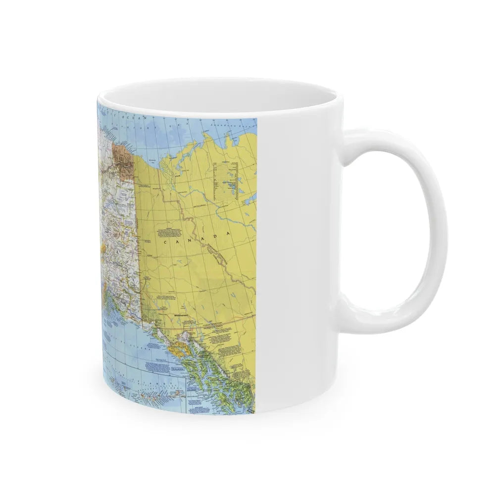 USA - Alaska (1975) (Map) White Coffee Mug-Go Mug Yourself