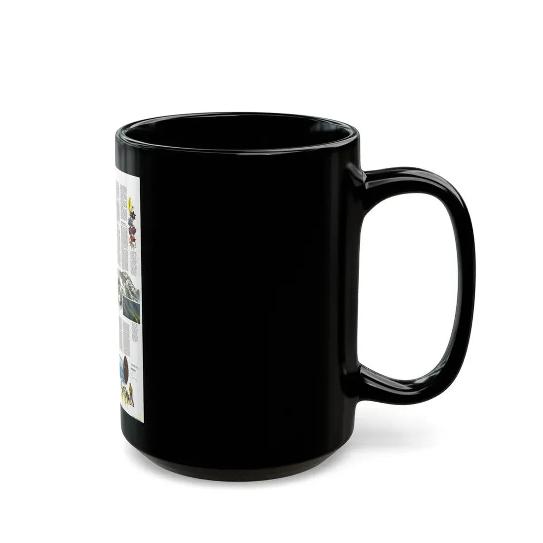USA - Alaska, Beauty and Beasts (1975) (Map) Black Coffee Mug - Go Mug Yourself
