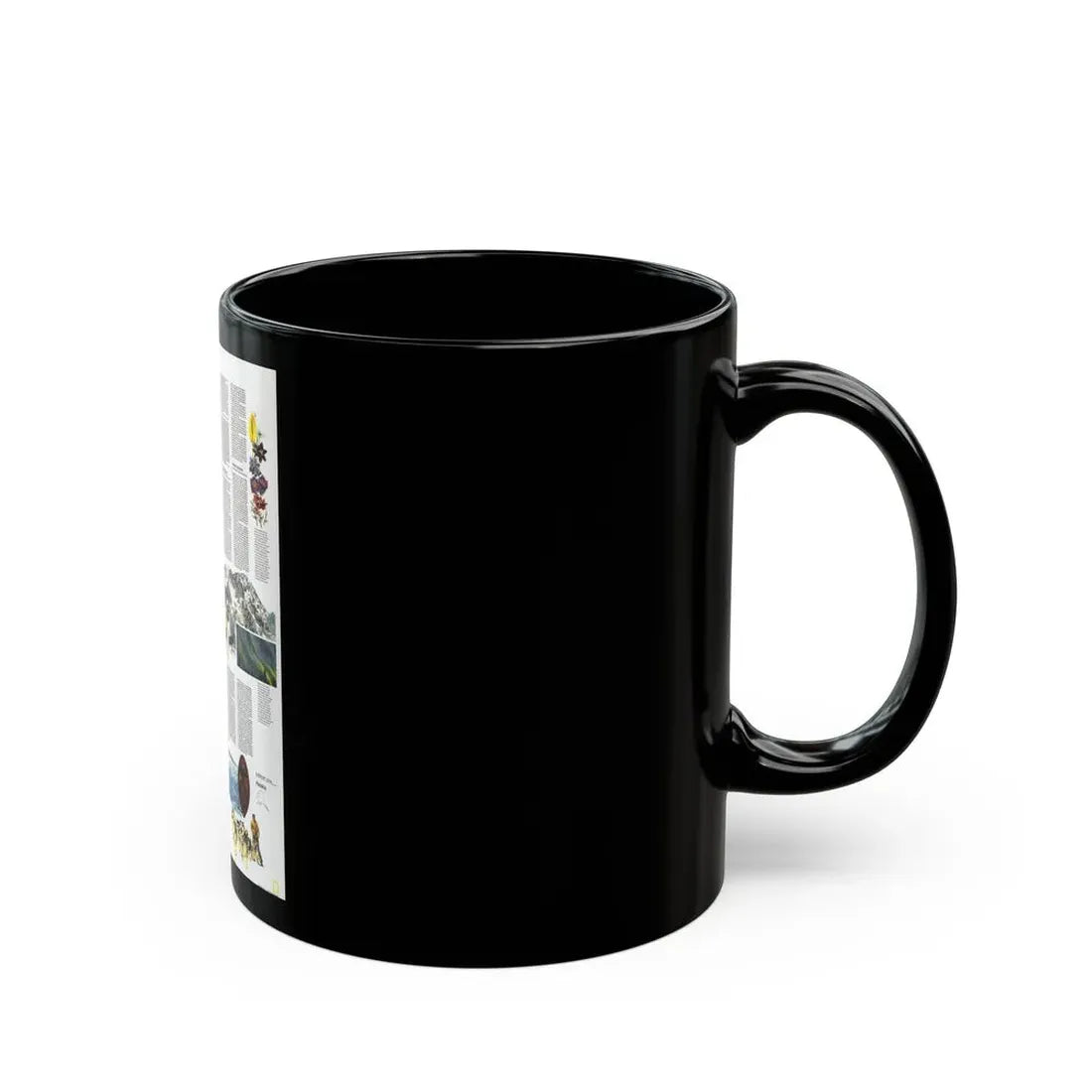 USA - Alaska, Beauty and Beasts (1975) (Map) Black Coffee Mug - Go Mug Yourself