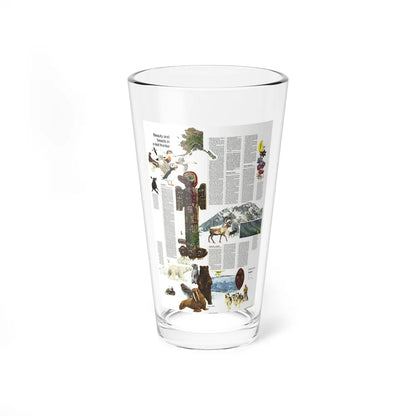 USA - Alaska, Beauty and Beasts (1975) (Map) Pint Glass 16oz-16oz-Go Mug Yourself