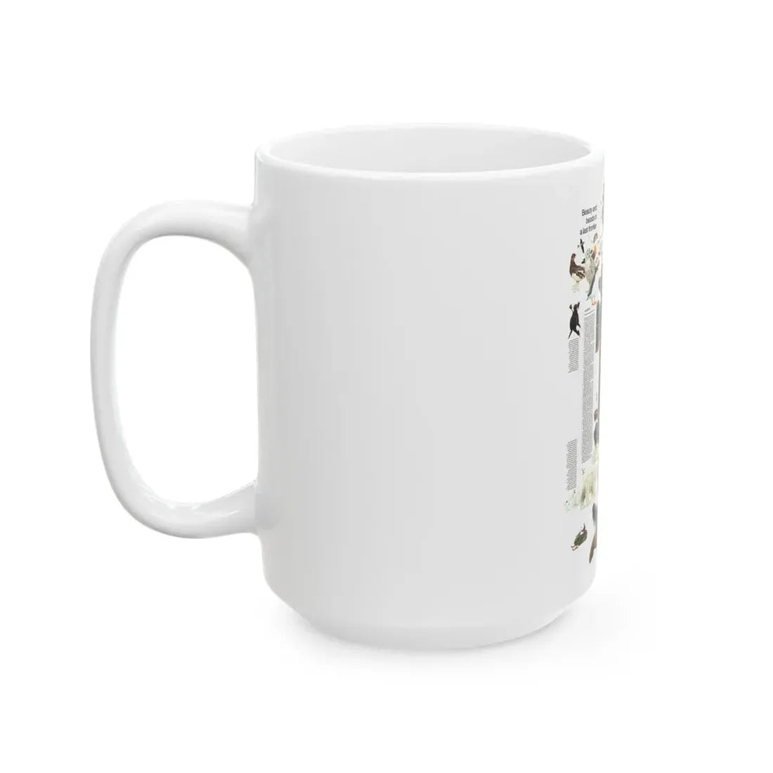USA - Alaska, Beauty and Beasts (1975) (Map) White Coffee Mug - Go Mug Yourself