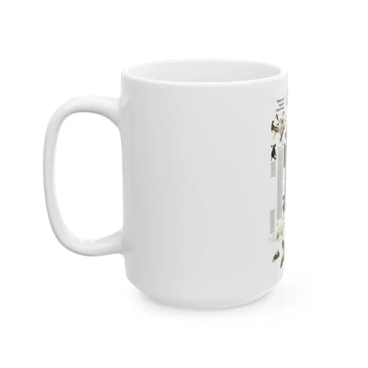 USA - Alaska, Beauty and Beasts (1975) (Map) White Coffee Mug - Go Mug Yourself