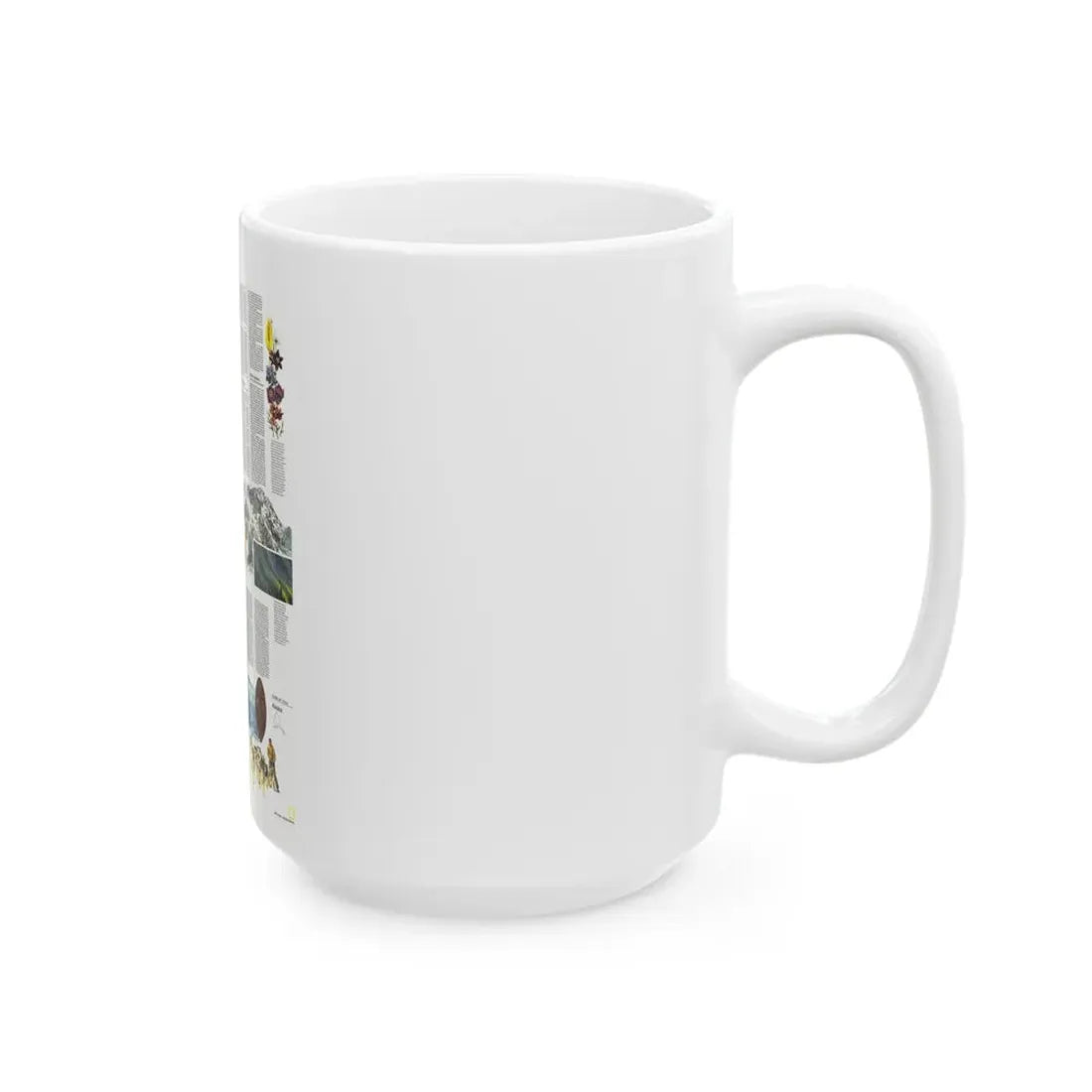 USA - Alaska, Beauty and Beasts (1975) (Map) White Coffee Mug - Go Mug Yourself