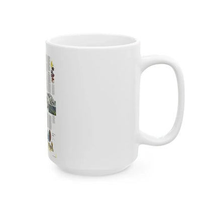 USA - Alaska, Beauty and Beasts (1975) (Map) White Coffee Mug - Go Mug Yourself