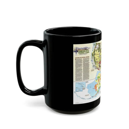 USA - America's Federal Lands (1982) (Map) Black Coffee Mug - Go Mug Yourself