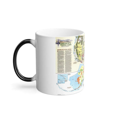 USA - America's Federal Lands (1982) (Map) Color Changing Mug 11oz-Go Mug Yourself