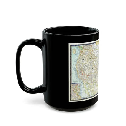 USA - An Historical Map (1953) (Map) Black Coffee Mug - Go Mug Yourself