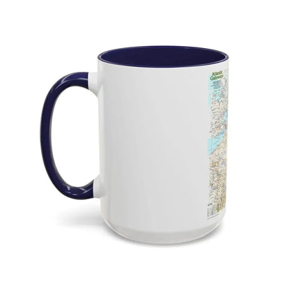 USA - Atlantic Gateways 1 (1983) (Map) Accent Coffee Mug - Go Mug Yourself