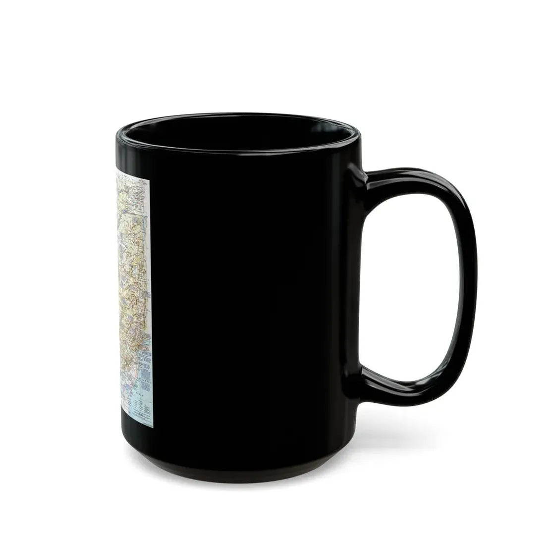 USA - Atlantic Gateways 1 (1983) (Map) Black Coffee Mug - Go Mug Yourself