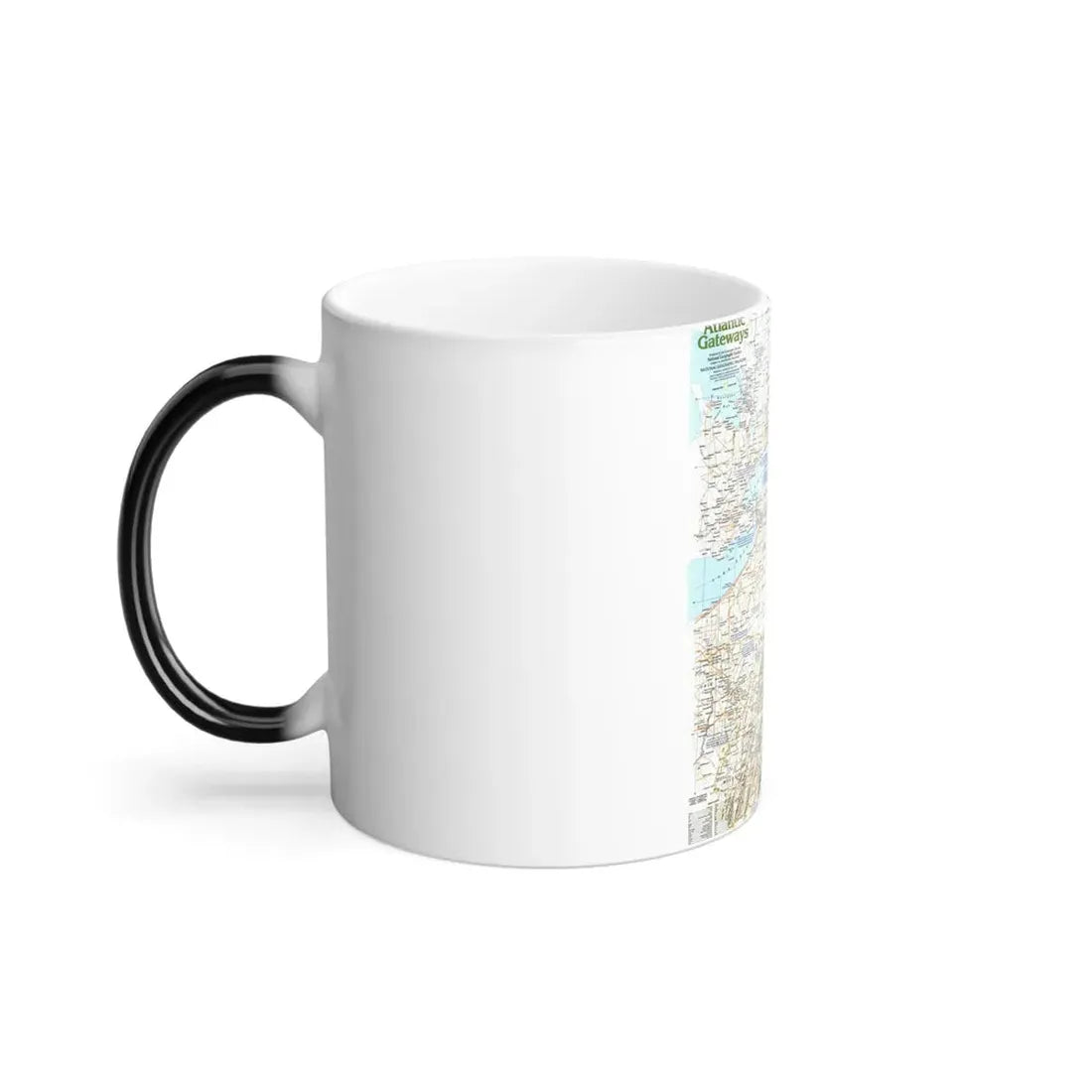 USA - Atlantic Gateways 1 (1983) (Map) Color Changing Mug 11oz - Go Mug Yourself