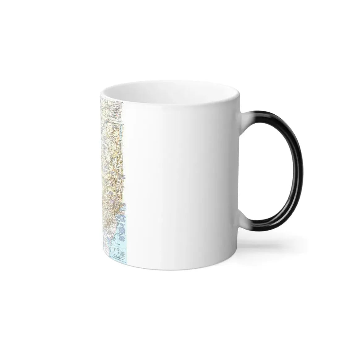 USA - Atlantic Gateways 1 (1983) (Map) Color Changing Mug 11oz - Go Mug Yourself