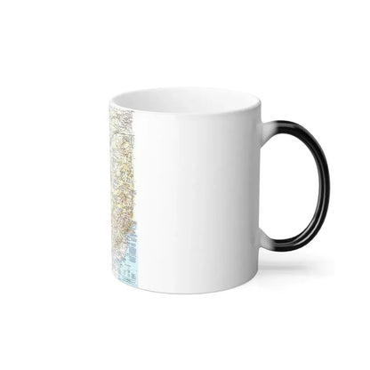USA - Atlantic Gateways 1 (1983) (Map) Color Changing Mug 11oz - Go Mug Yourself