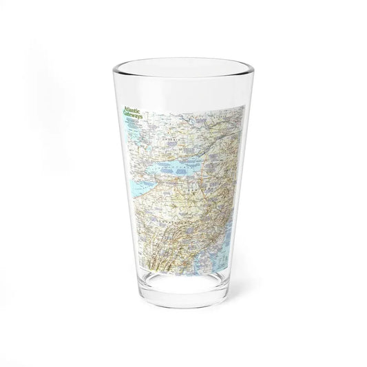 USA - Atlantic Gateways 1 (1983) (Map) Pint Glass 16oz 16oz - Go Mug Yourself