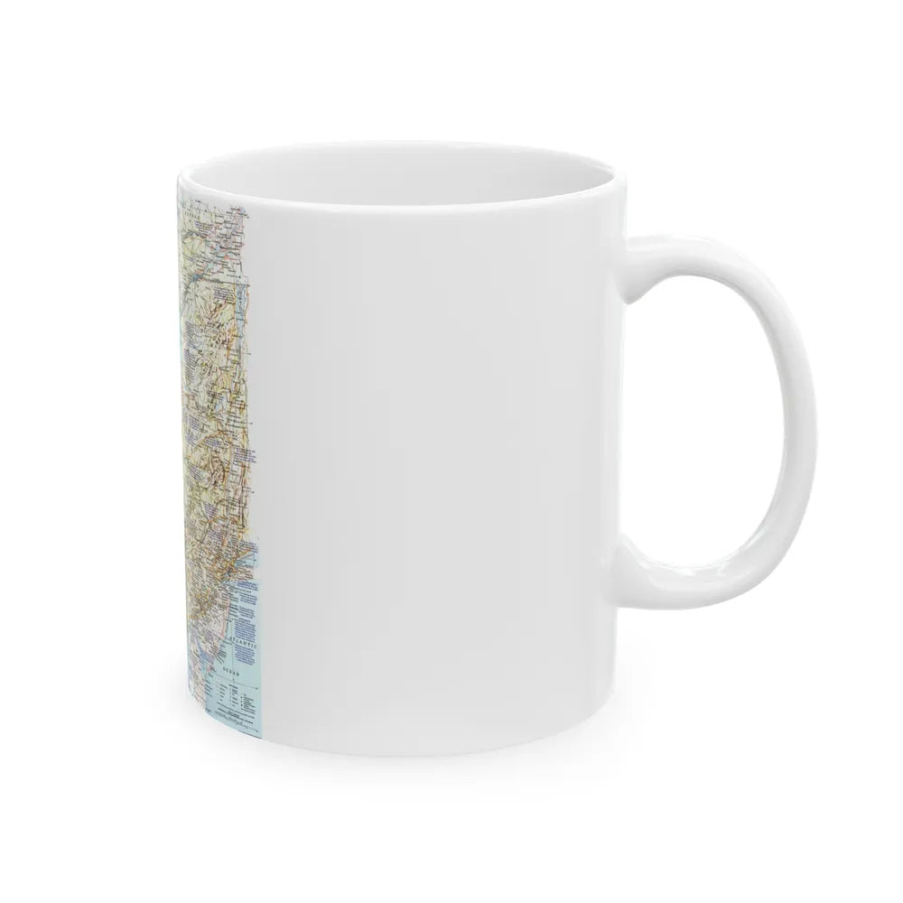 USA - Atlantic Gateways 1 (1983) (Map) White Coffee Mug-Go Mug Yourself