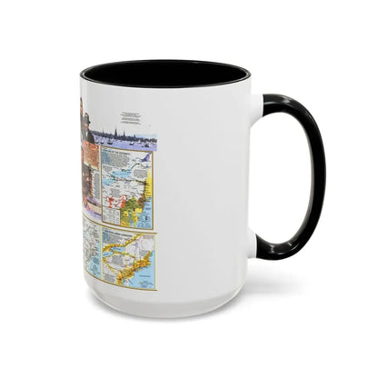 USA - Atlantic Gateways 2 (1983) (Map) Accent Coffee Mug - Go Mug Yourself