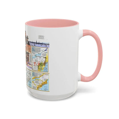 USA - Atlantic Gateways 2 (1983) (Map) Accent Coffee Mug - Go Mug Yourself