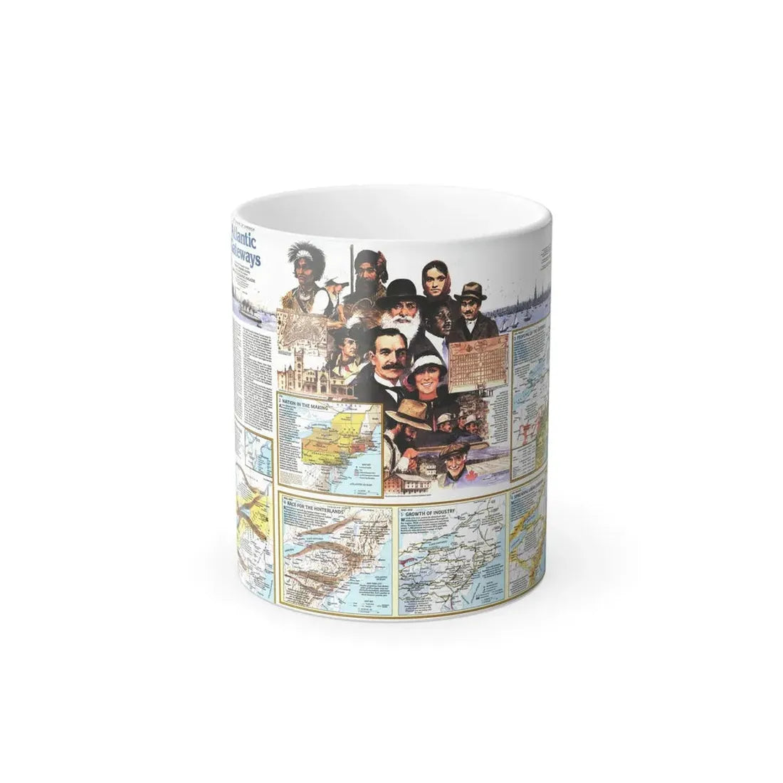 USA - Atlantic Gateways 2 (1983) (Map) Color Changing Mug 11oz Default Title - Go Mug Yourself