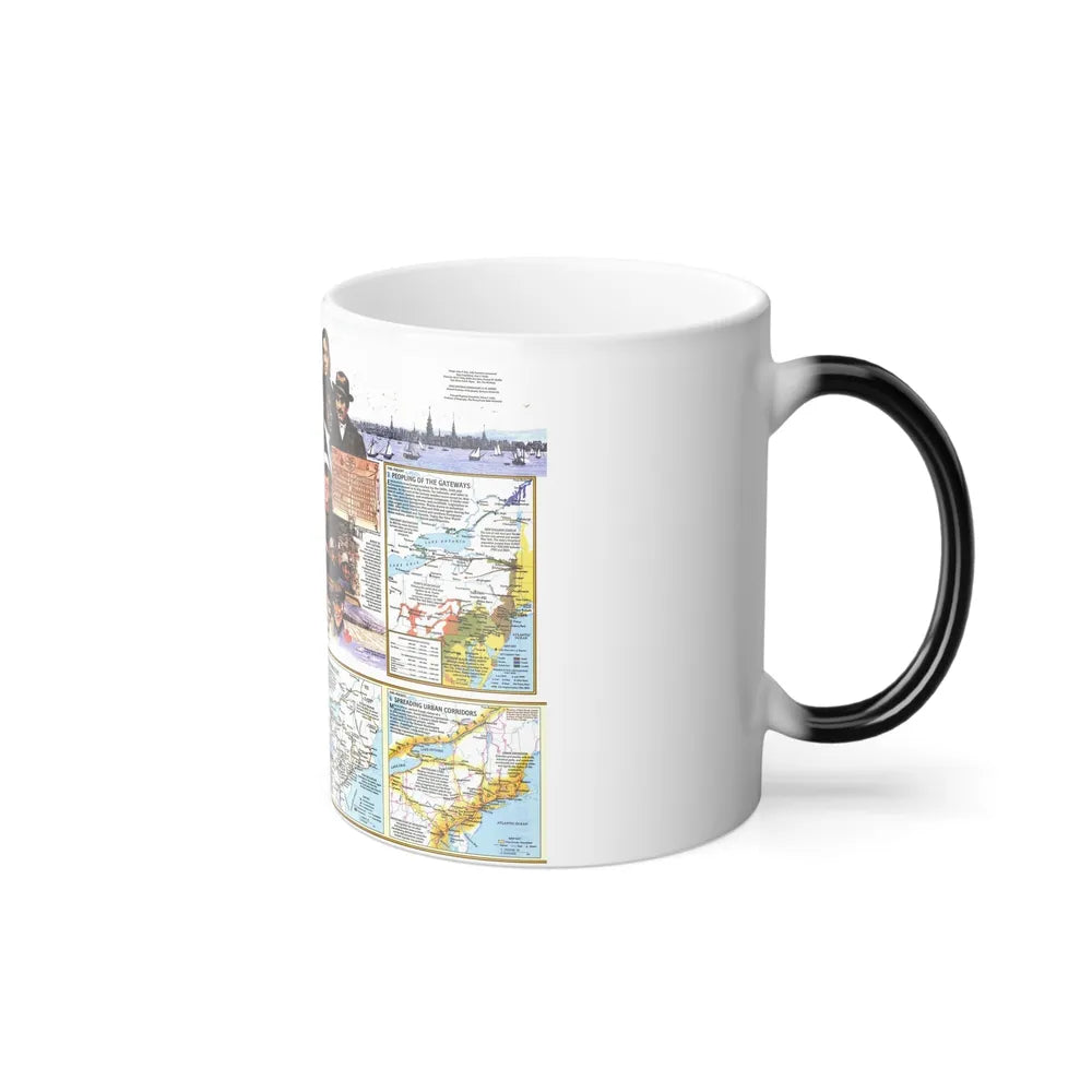 USA - Atlantic Gateways 2 (1983) (Map) Color Changing Mug 11oz-Go Mug Yourself