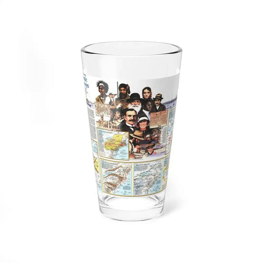 USA - Atlantic Gateways 2 (1983) (Map) Pint Glass 16oz 16oz - Go Mug Yourself