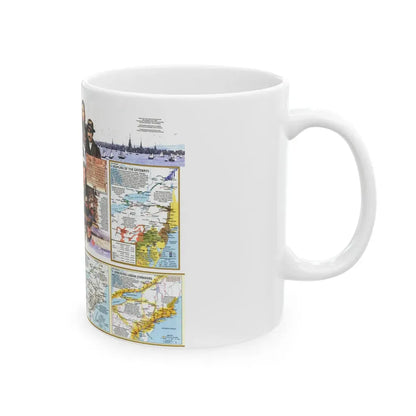 USA - Atlantic Gateways 2 (1983) (Map) White Coffee Mug - Go Mug Yourself