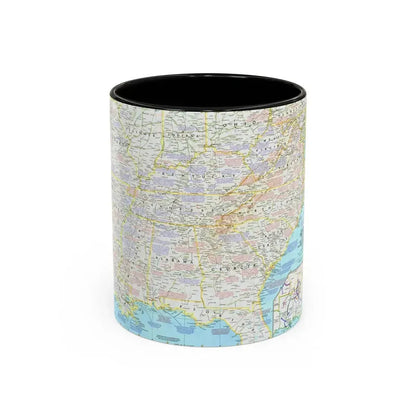 USA - Battlefields of the Civil War 1 (1961) (Map) Accent Coffee Mug 11oz Black - Go Mug Yourself