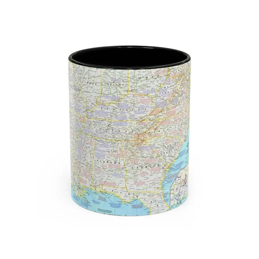 USA - Battlefields of the Civil War 1 (1961) (Map) Accent Coffee Mug 11oz Black - Go Mug Yourself