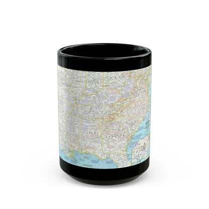 USA - Battlefields of the Civil War 1 (1961) (Map) Black Coffee Mug 15oz - Go Mug Yourself