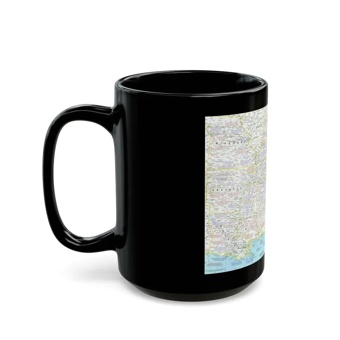 USA - Battlefields of the Civil War 1 (1961) (Map) Black Coffee Mug - Go Mug Yourself