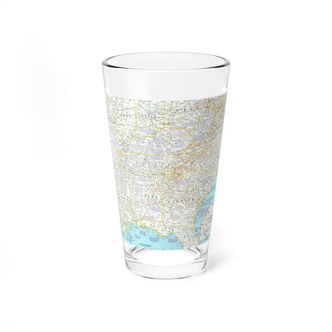 USA - Battlefields of the Civil War 1 (1961) (Map) Pint Glass 16oz 16oz - Go Mug Yourself