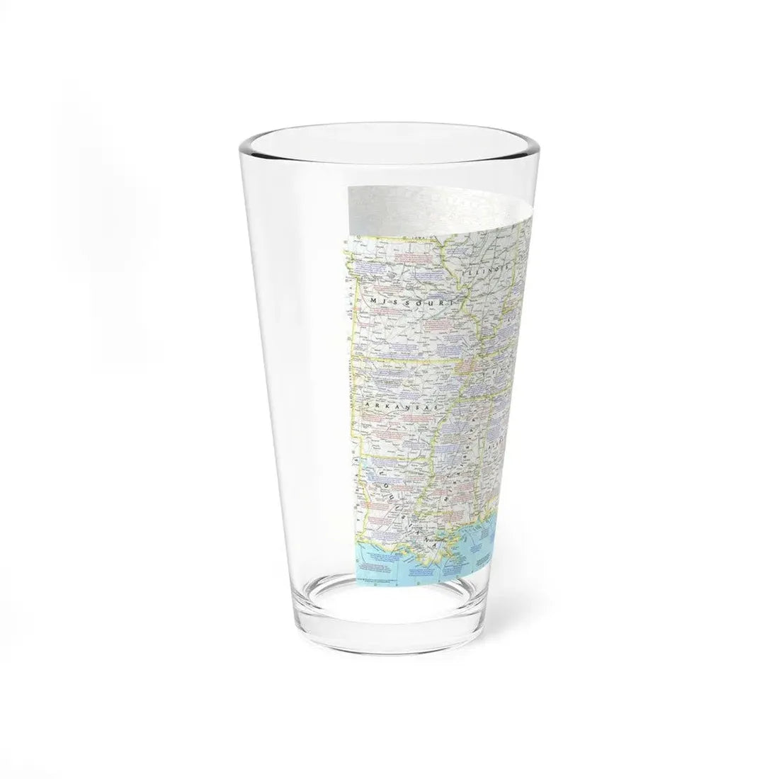 USA - Battlefields of the Civil War 1 (1961) (Map) Pint Glass 16oz - Go Mug Yourself