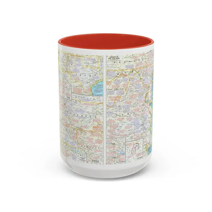 USA - Battlefields of the Civil War 2 (1961) (Map) Accent Coffee Mug 15oz Red - Go Mug Yourself
