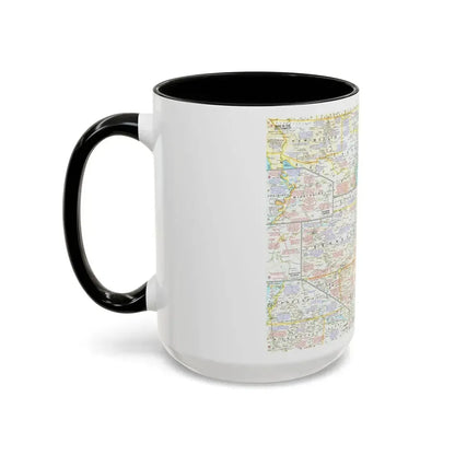 USA - Battlefields of the Civil War 2 (1961) (Map) Accent Coffee Mug - Go Mug Yourself