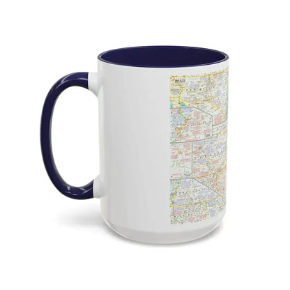 USA - Battlefields of the Civil War 2 (1961) (Map) Accent Coffee Mug - Go Mug Yourself