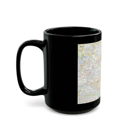 USA - Battlefields of the Civil War 2 (1961) (Map) Black Coffee Mug - Go Mug Yourself