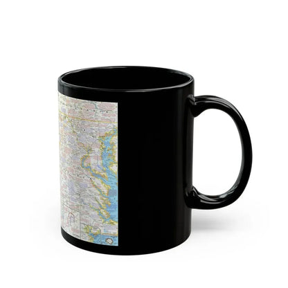 USA - Battlefields of the Civil War 2 (1961) (Map) Black Coffee Mug - Go Mug Yourself