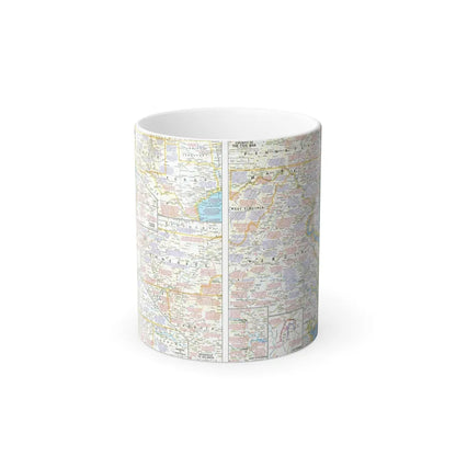 USA - Battlefields of the Civil War 2 (1961) (Map) Color Changing Mug 11oz-11oz-Go Mug Yourself