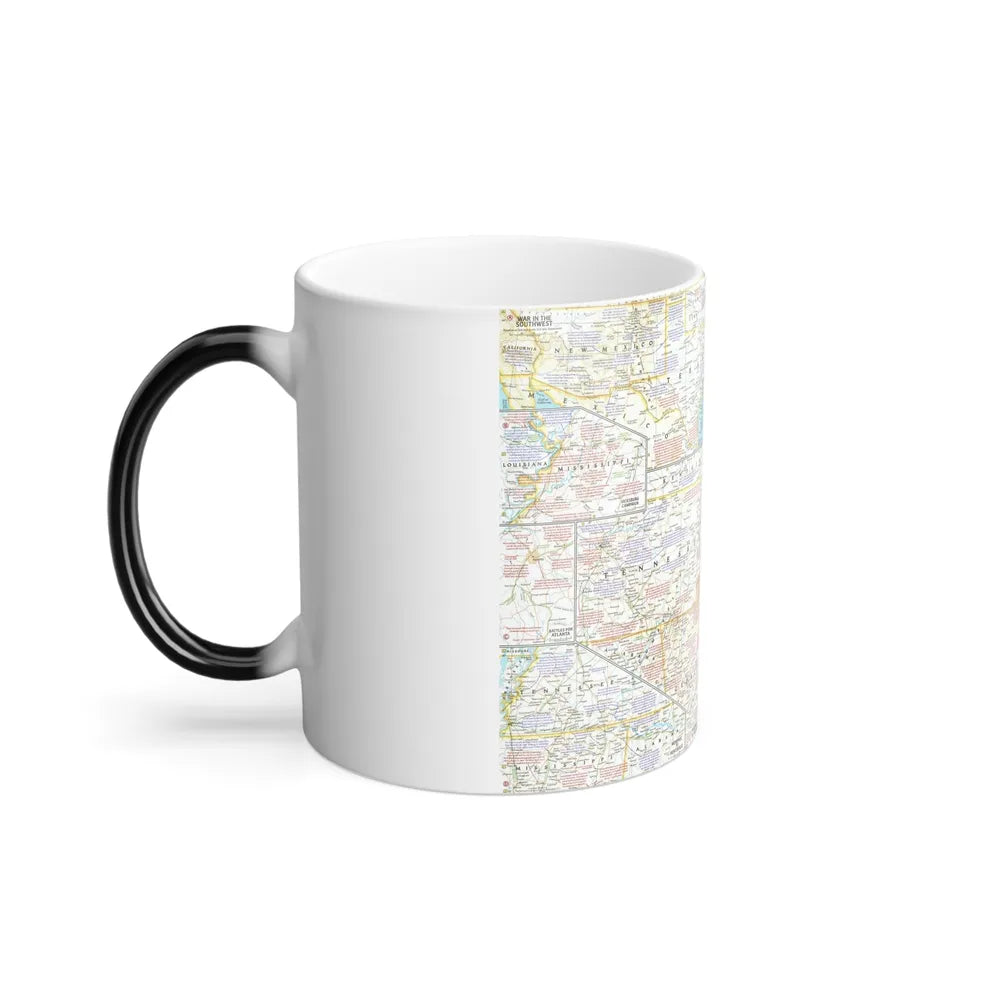 USA - Battlefields of the Civil War 2 (1961) (Map) Color Changing Mug 11oz-Go Mug Yourself