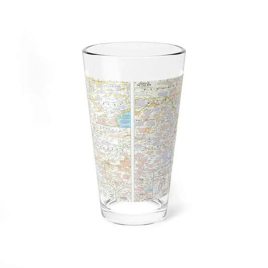 USA - Battlefields of the Civil War 2 (1961) (Map) Pint Glass 16oz 16oz - Go Mug Yourself